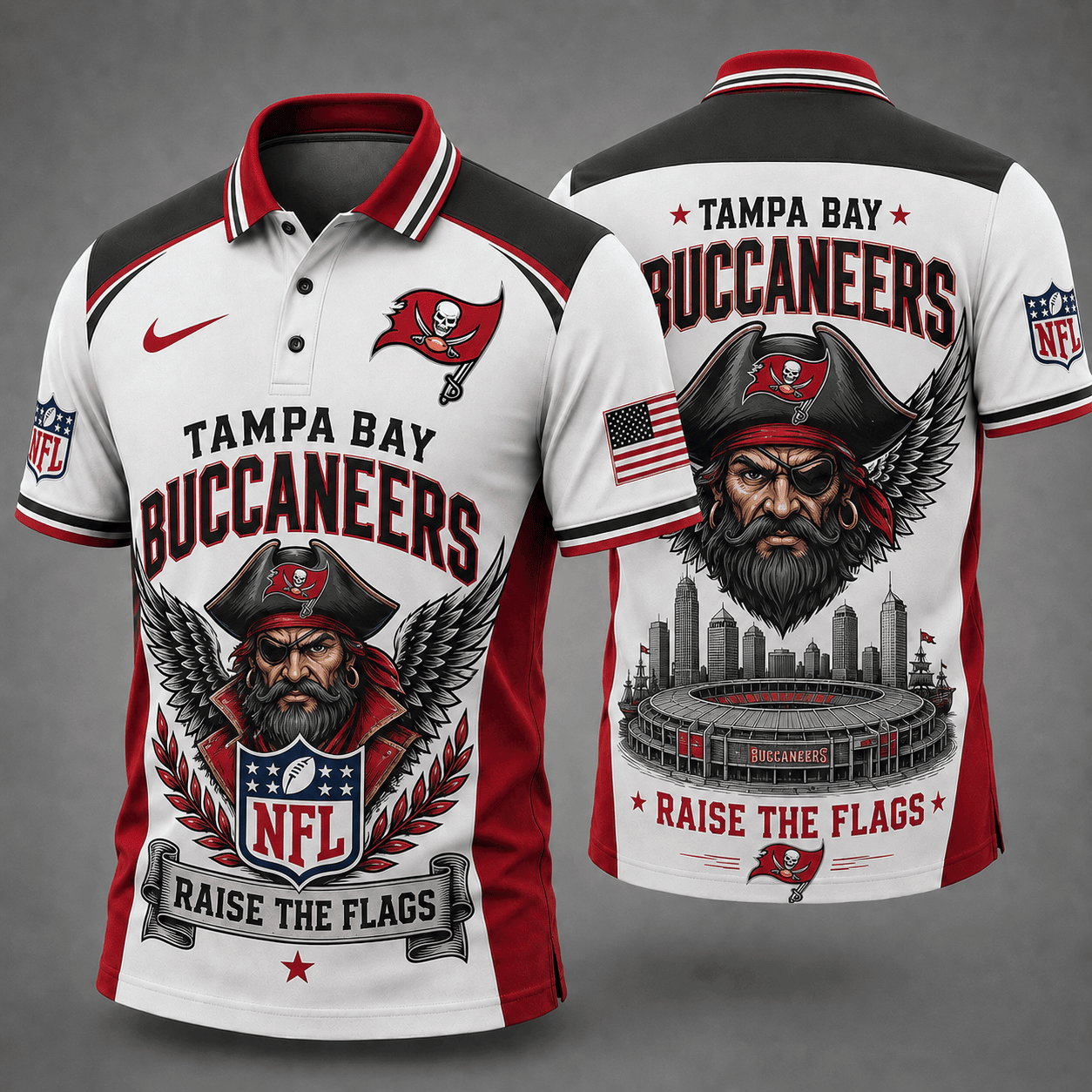 Tampa Bay Buccaneers | Premium NFL Winged Pride Polo NY