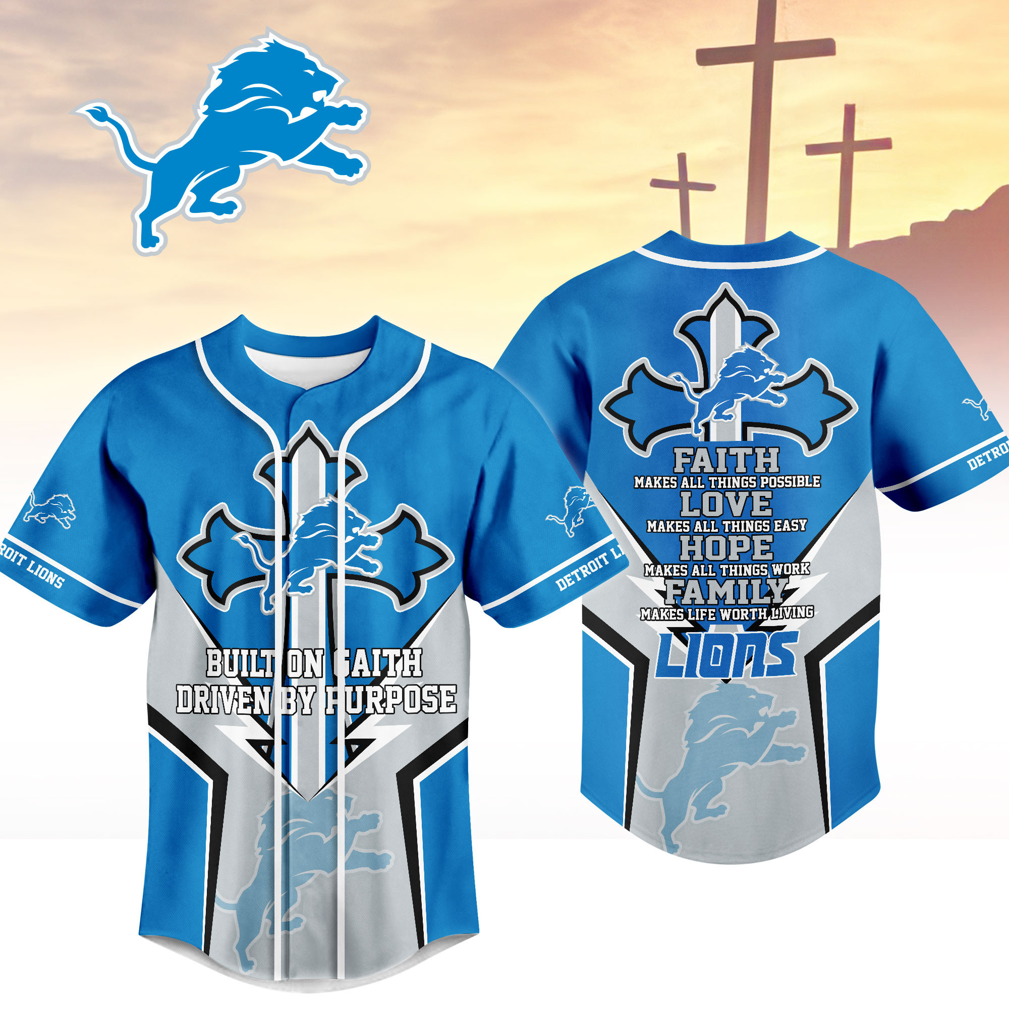 Detroit Lions | Premium Blessed Beyond The Score Jersey NTH1