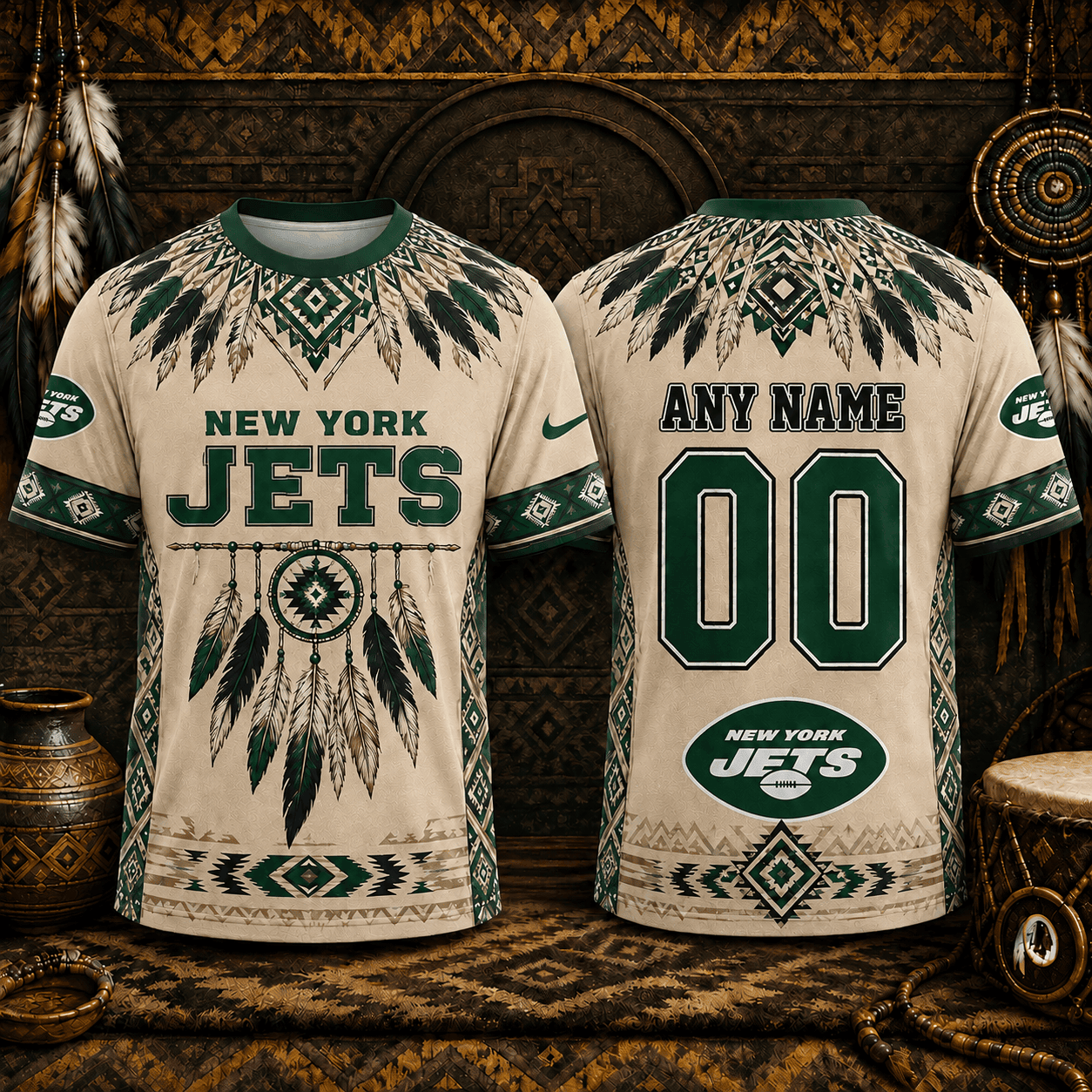 New York Jets | Premium NFL Native American Heritage 3D Shirt NY