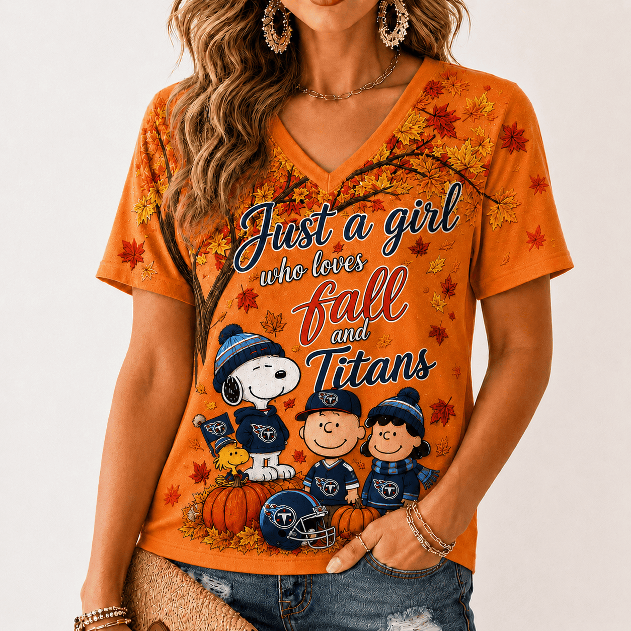 Tennessee Titans | Premium NFL Fall Season V-Neck TD