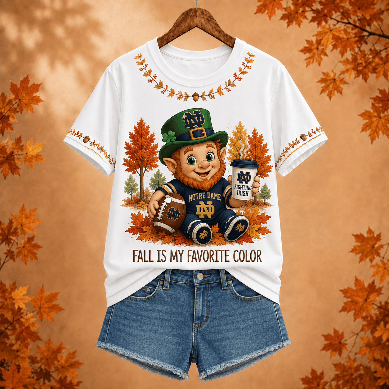 Notre Dame Fighting Irish | Premium NCAA Fall Football V-neck NY