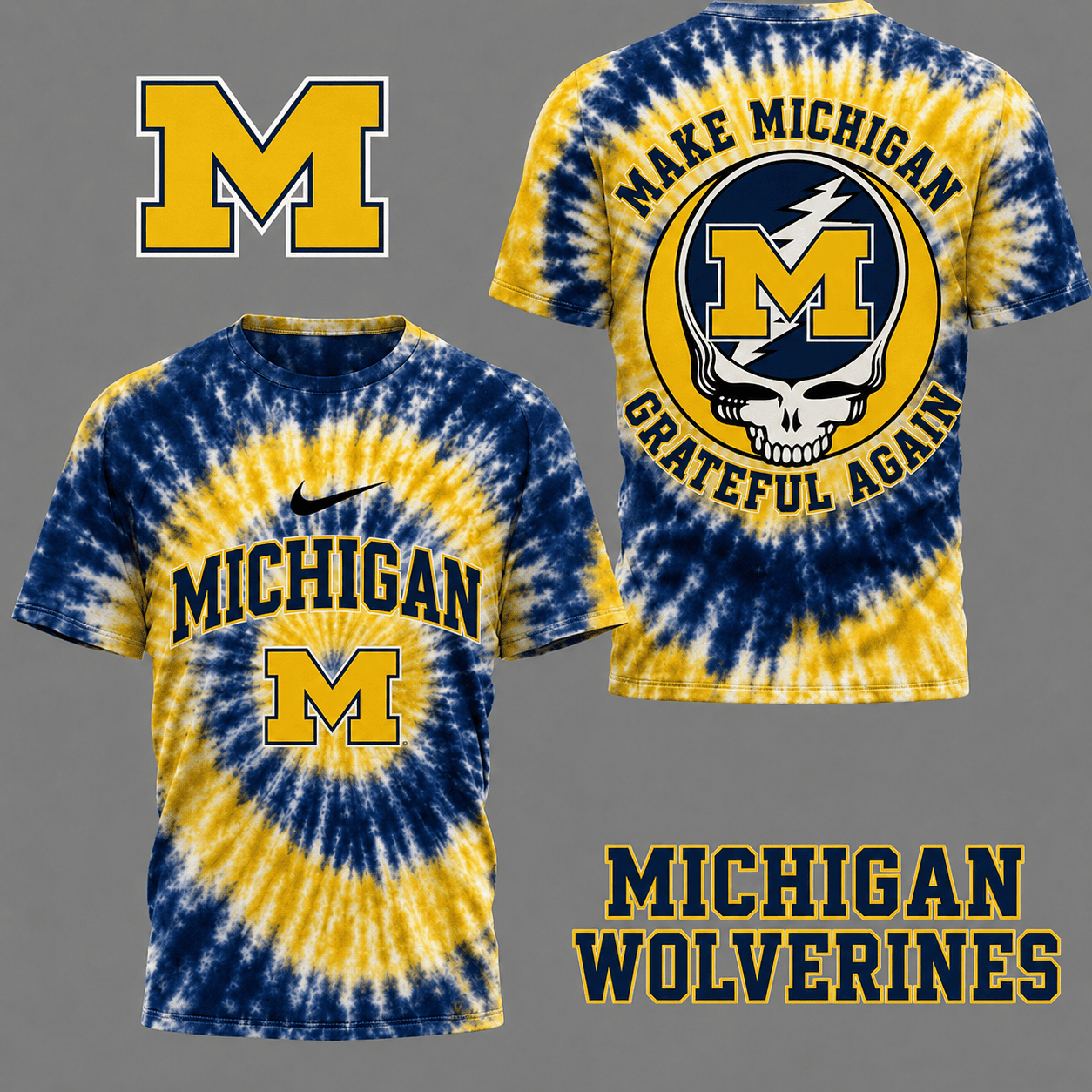 Michigan Wolverines | Premium NCAA Grateful Again 3D Shirt NY
