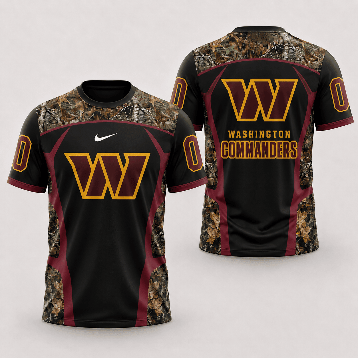 Washington Commanders | Premium NFL Hunting Camo 3D Shirt NY