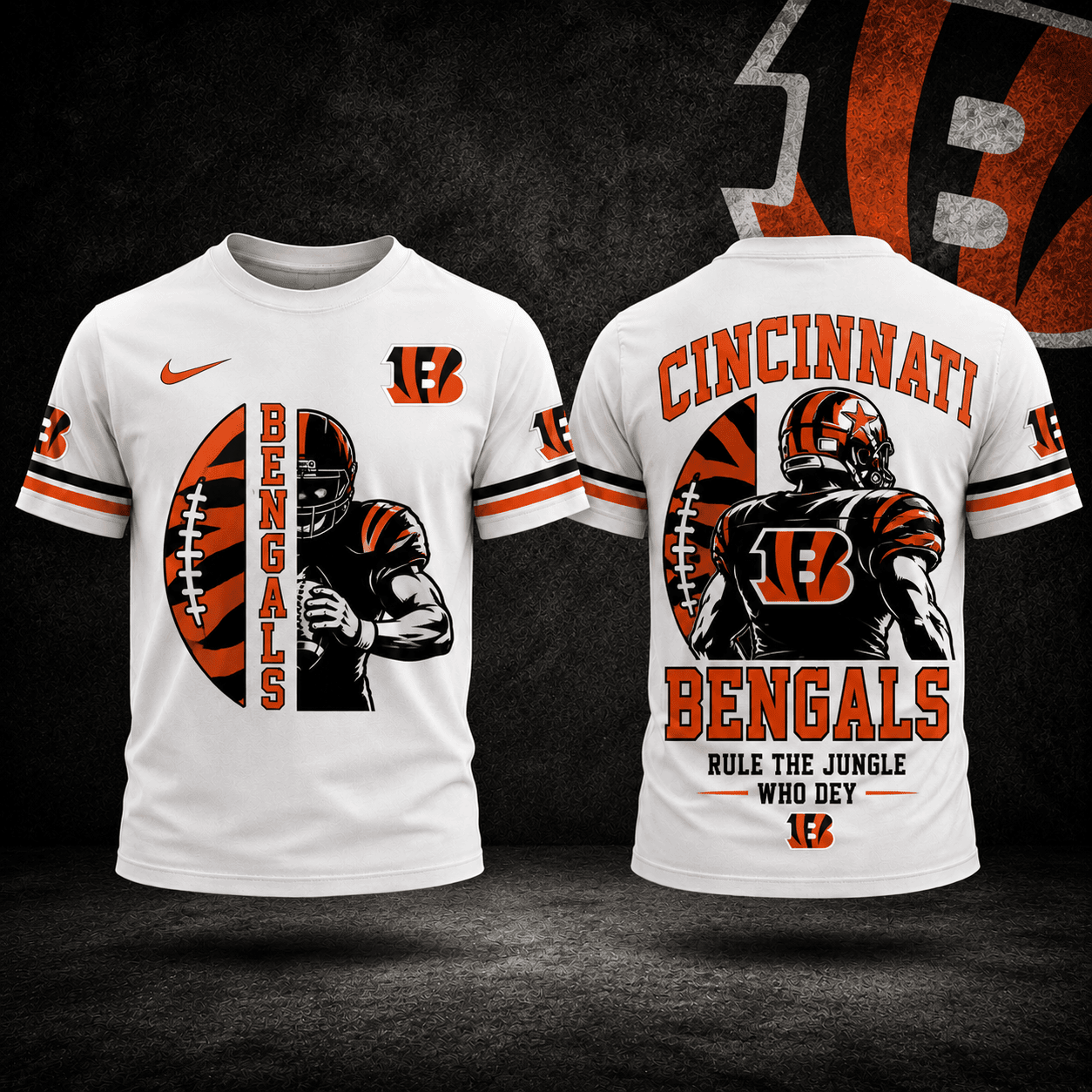 Cincinnati Bengals | Premium NFL Football Legends 3D Shirt NY