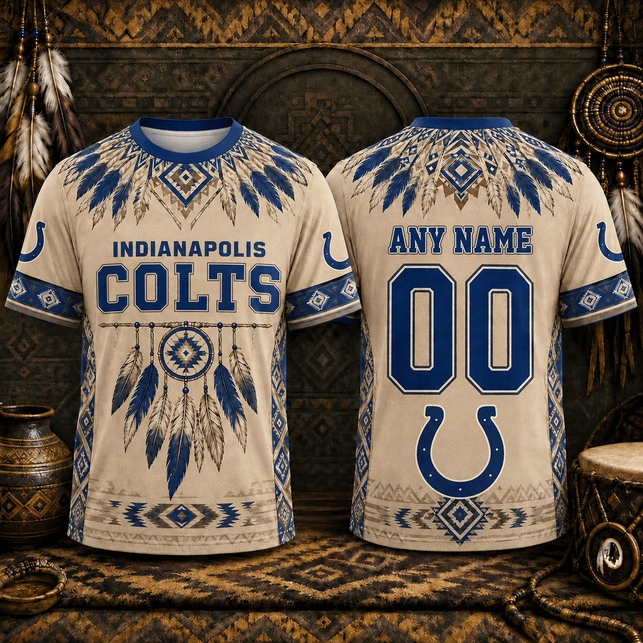 Indianapolis Colts | Premium NFL Native American Heritage 3D Shirt NY