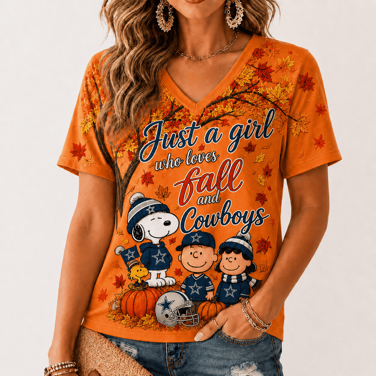 Dallas Cowboys | Premium NFL Fall Season V-Neck TD