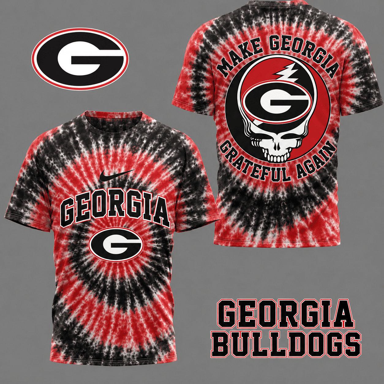 Georgia Bulldogs | Premium NCAA Grateful Again 3D Shirt NY