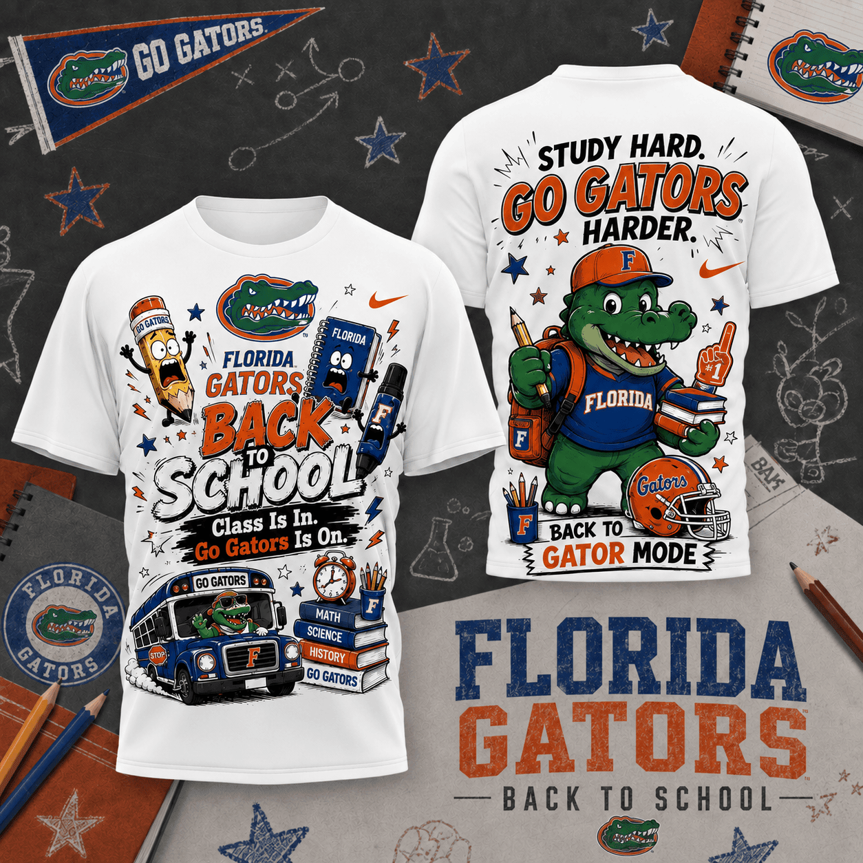 Florida Gators | Premium NCAA Back To School T-Shirt TD