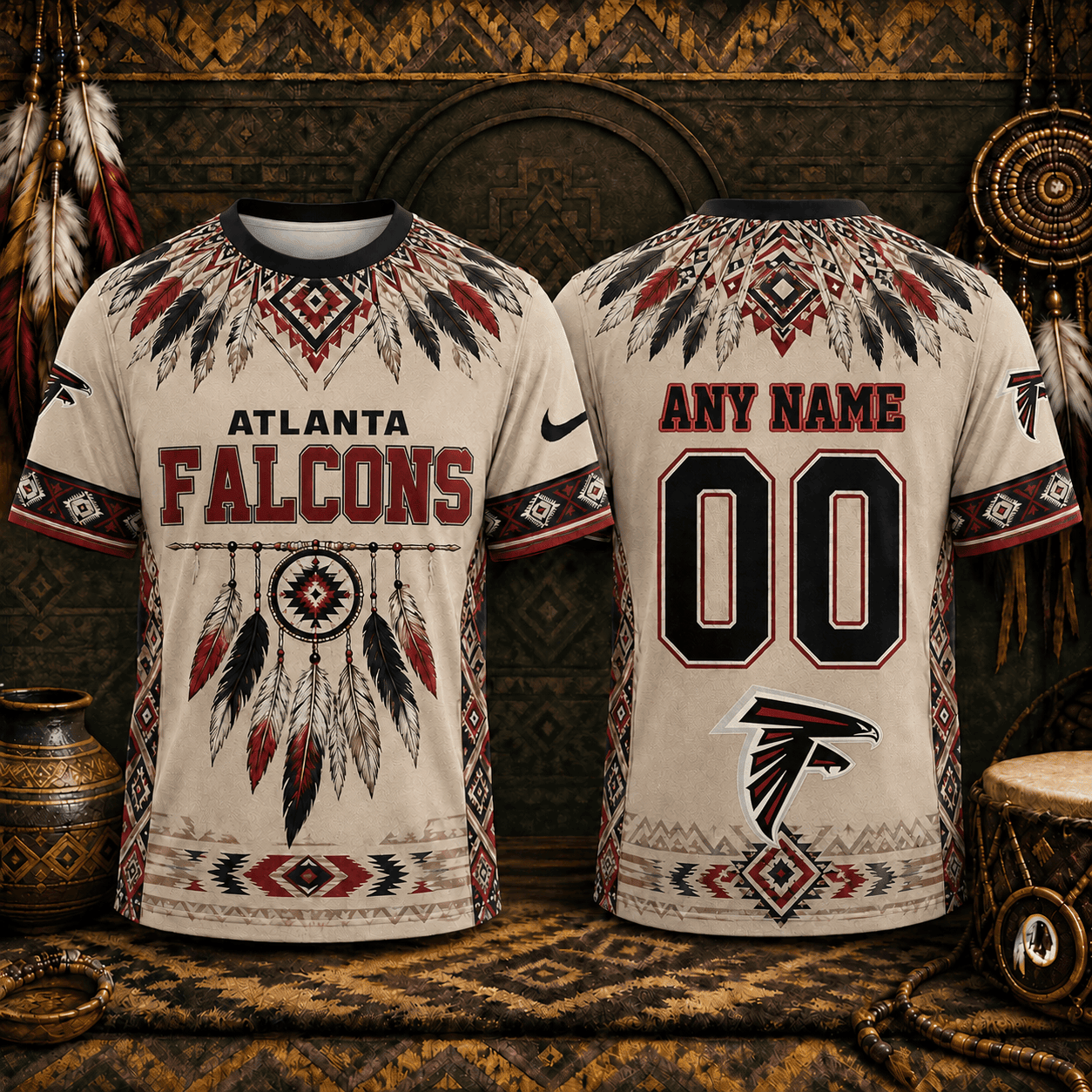 Atlanta Falcons | Premium NFL Native American Heritage 3D Shirt NY