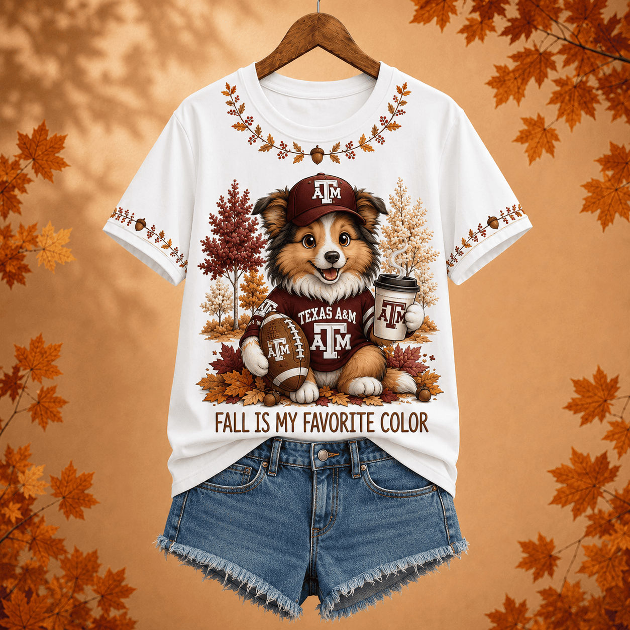 Texas A&M Aggies | Premium NCAA Fall Football V-neck NY