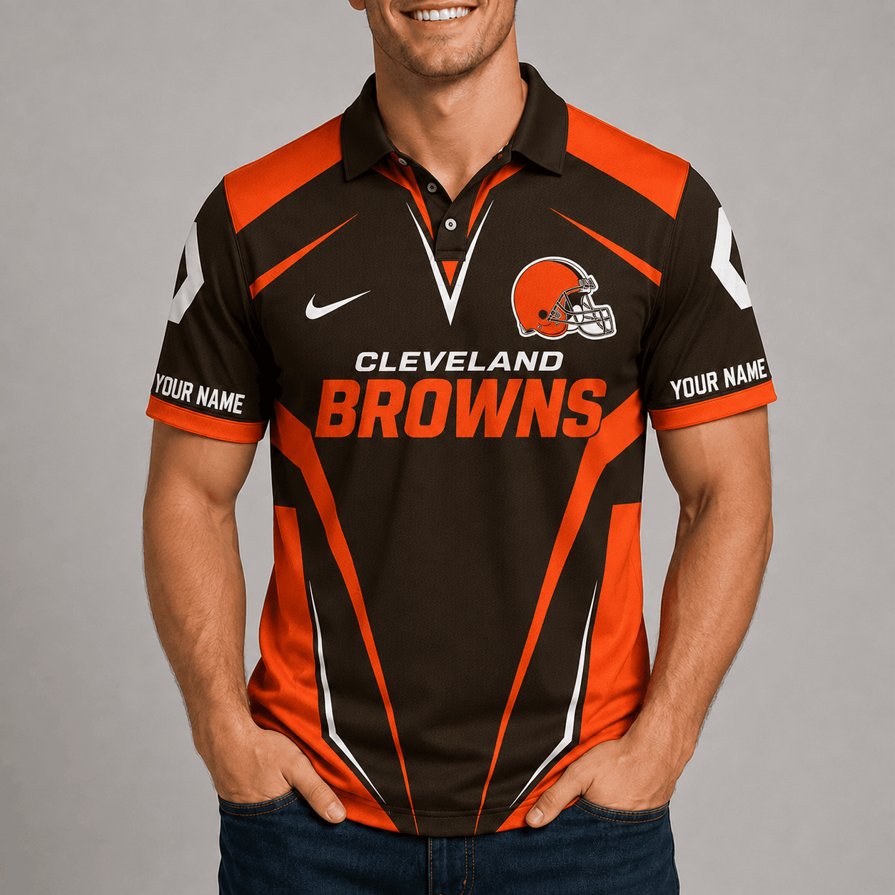 Cleveland Browns | Premium NFL Team Performance Polo TD