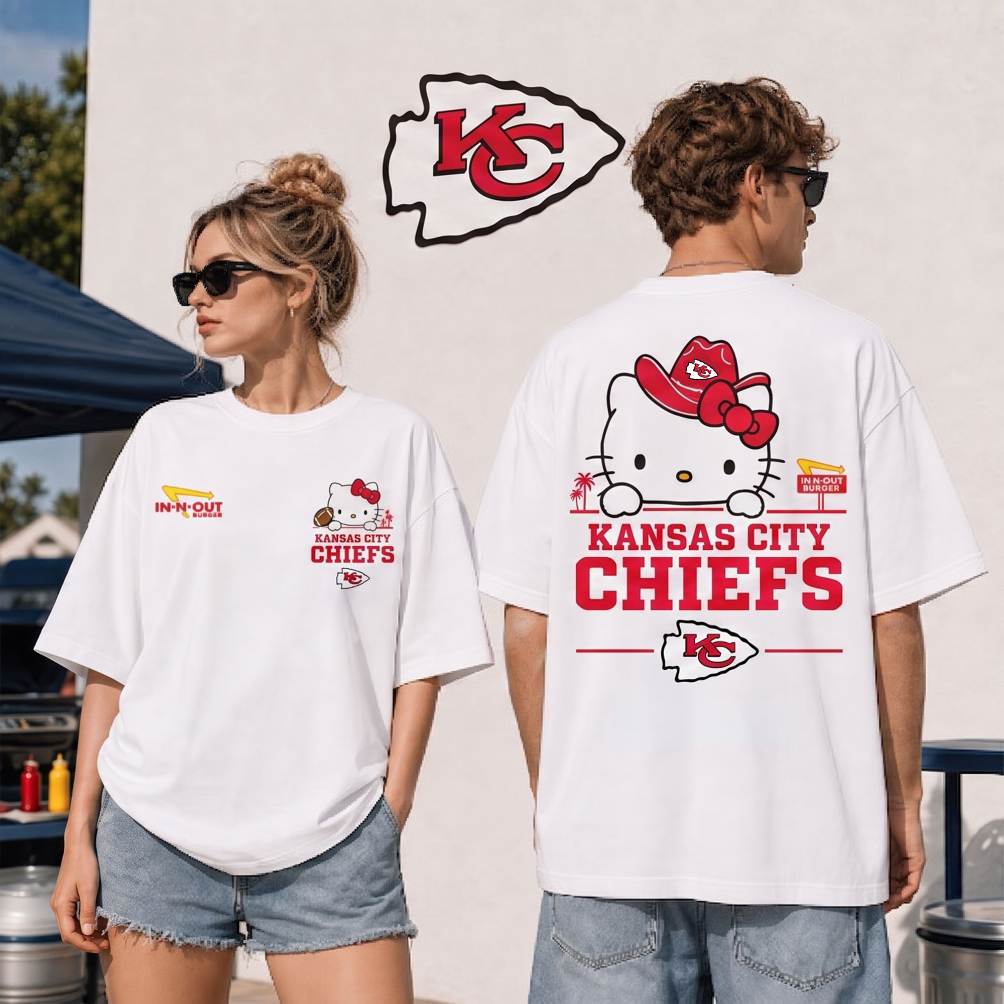 Kansas City Chiefs | Premium NFL Kitty Burger Game Day 3D Shirt NTH1