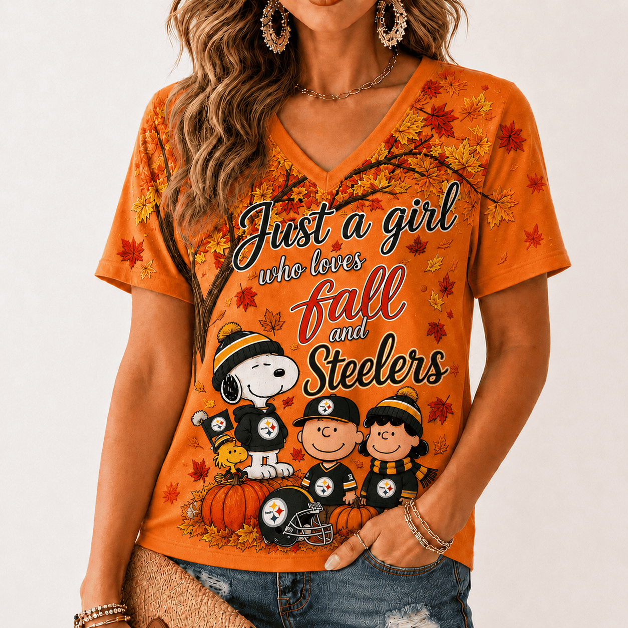 Pittsburgh Steelers | Premium NFL Fall Season V-Neck TD