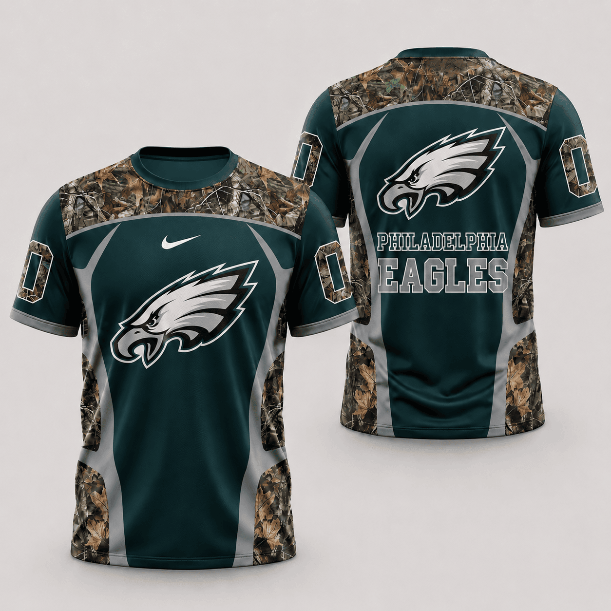 Philadelphia Eagles | Premium NFL Hunting Camo 3D Shirt NY