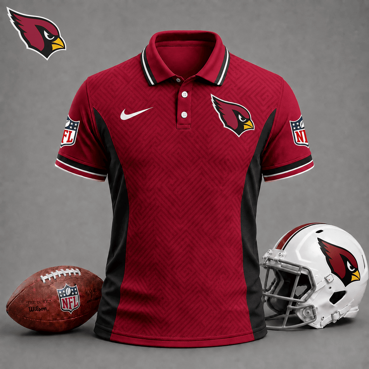 Arizona Cardinals | Premium NFL Tonal Labyrinth Polo NY