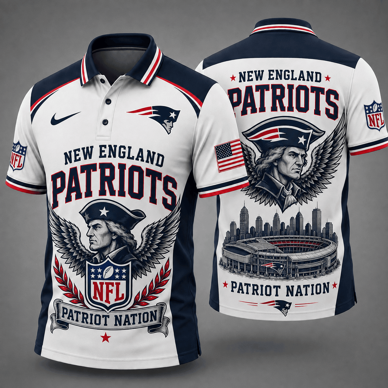 New England Patriots | Premium NFL Winged Pride Polo NY