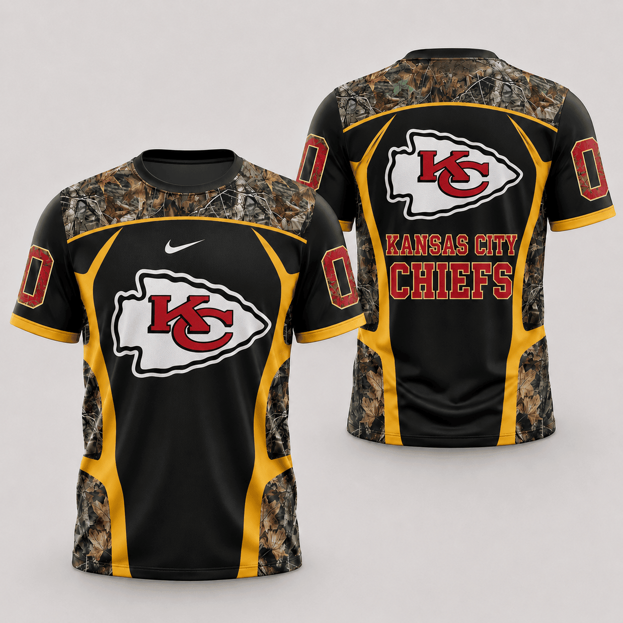 Kansas City Chiefs | Premium NFL Hunting Camo 3D Shirt NY