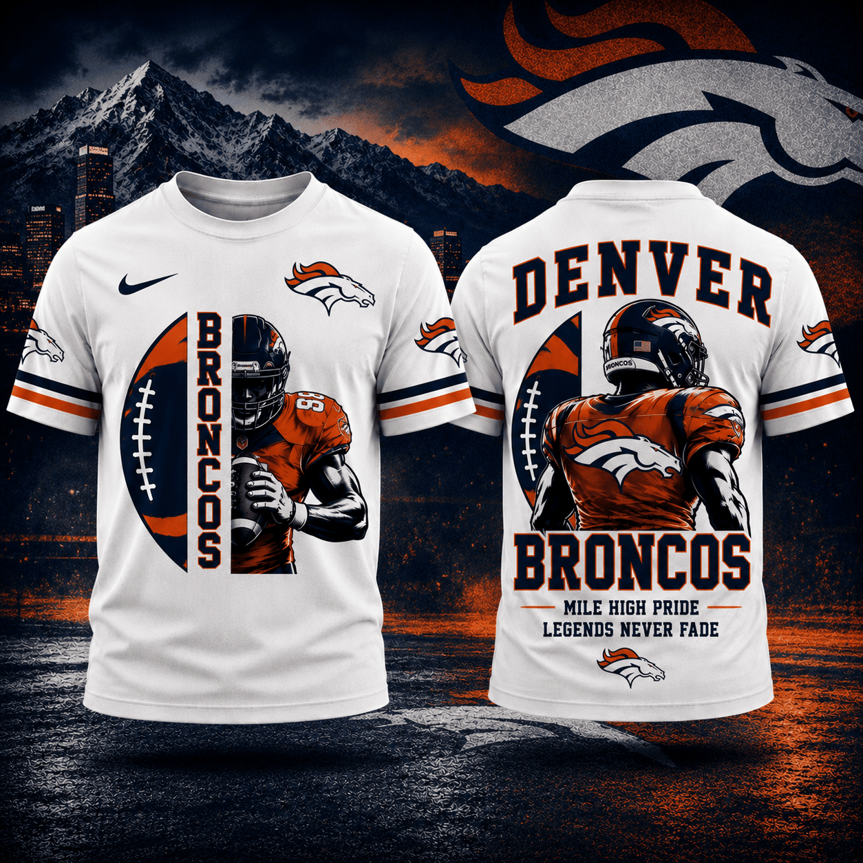 Denver Broncos | Premium NFL Football Legends 3D Shirt NY
