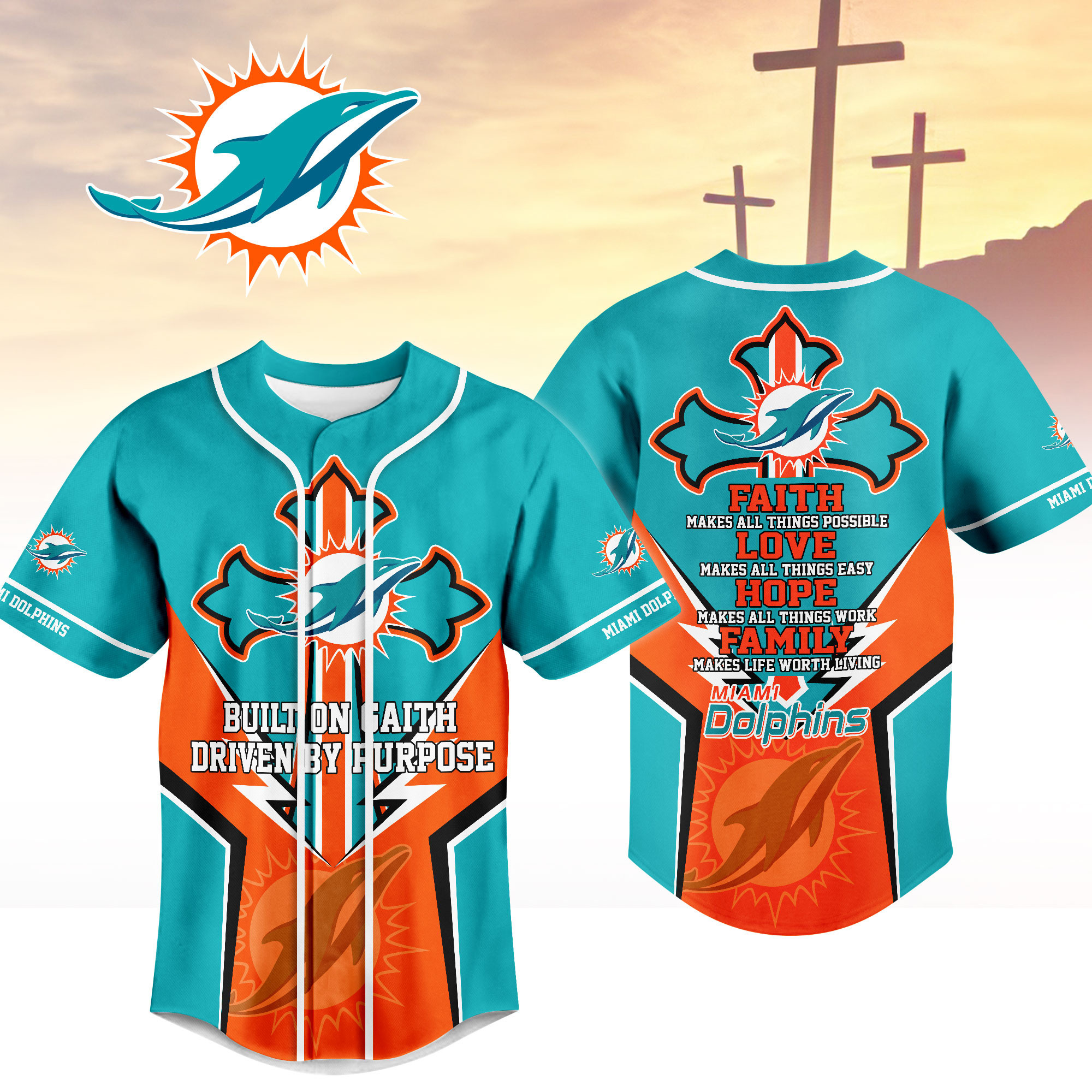 Miami Dolphins | Premium Blessed Beyond The Score Jersey NTH1