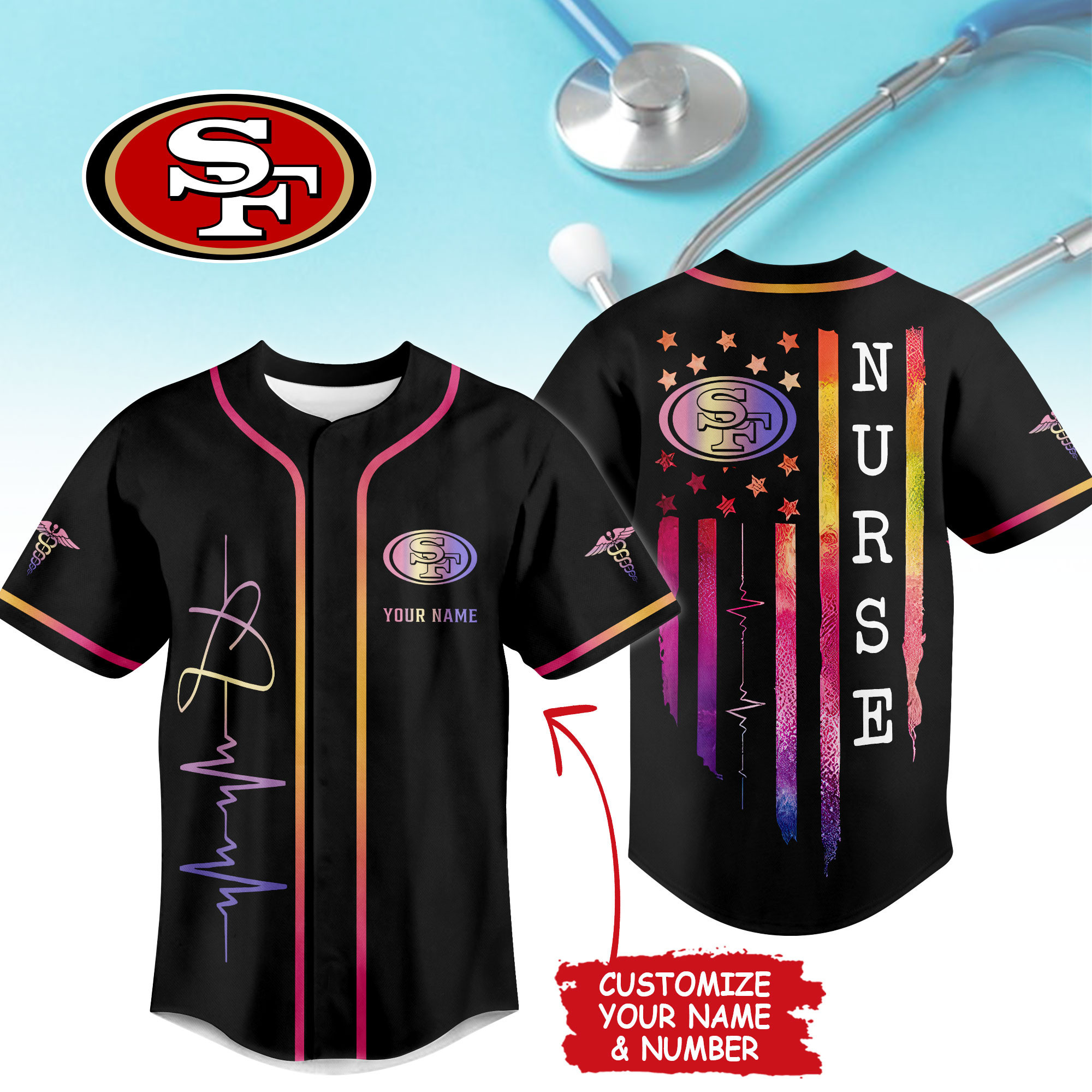 San Francisco 49ers | Premium NFL Nurse Life Jersey Shirt NTH1