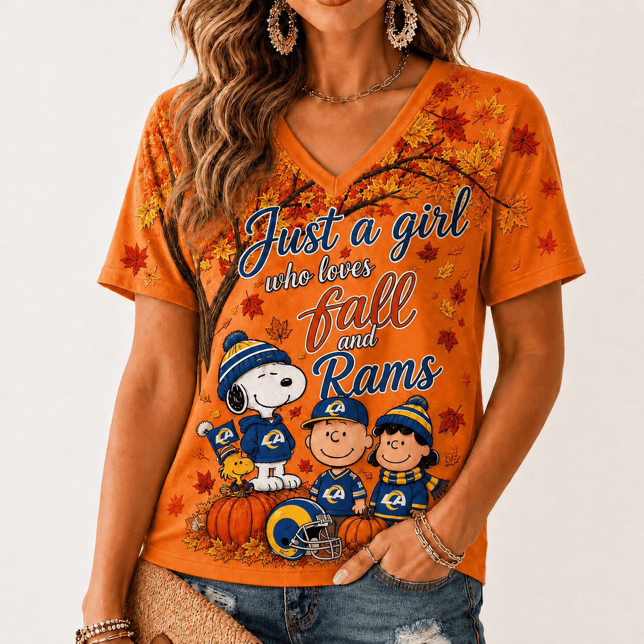 Los Angeles Rams | Premium NFL Fall Season V-Neck TD