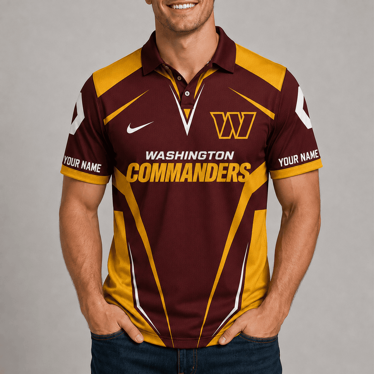 Washington Commanders | Premium NFL Team Performance Polo TD