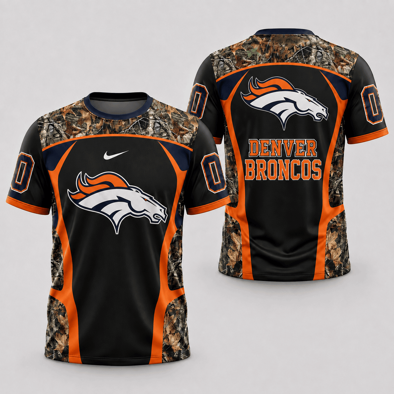 Denver Broncos | Premium NFL Hunting Camo 3D Shirt NY