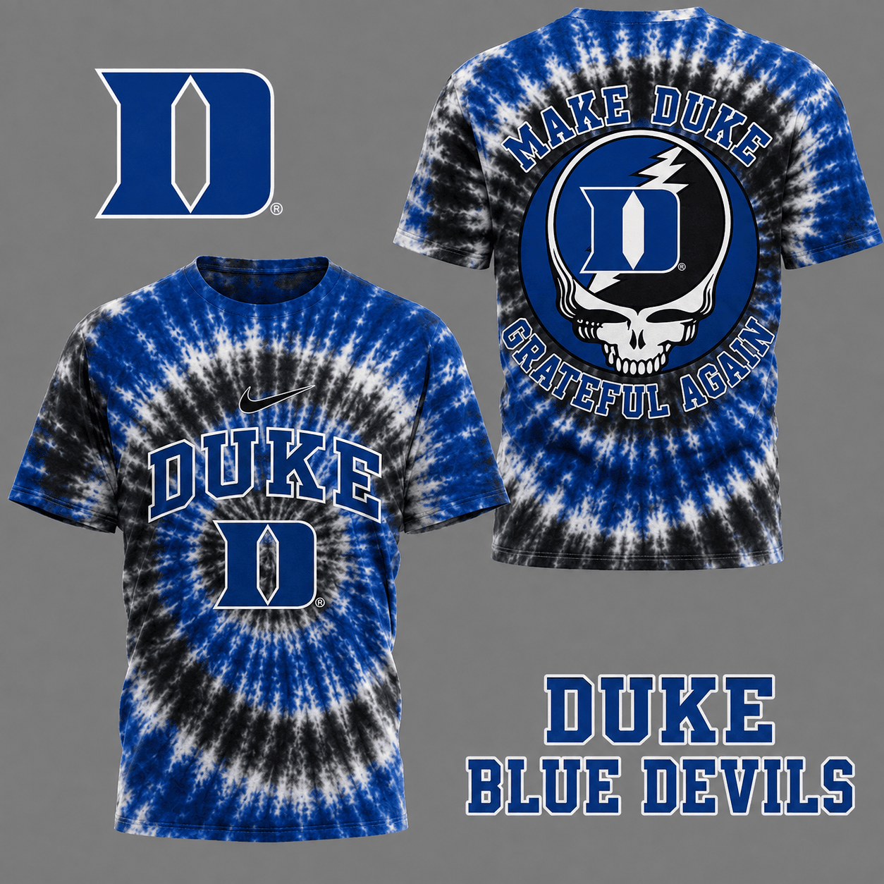 Duke Blue Devils | Premium NCAA Grateful Again 3D Shirt NY
