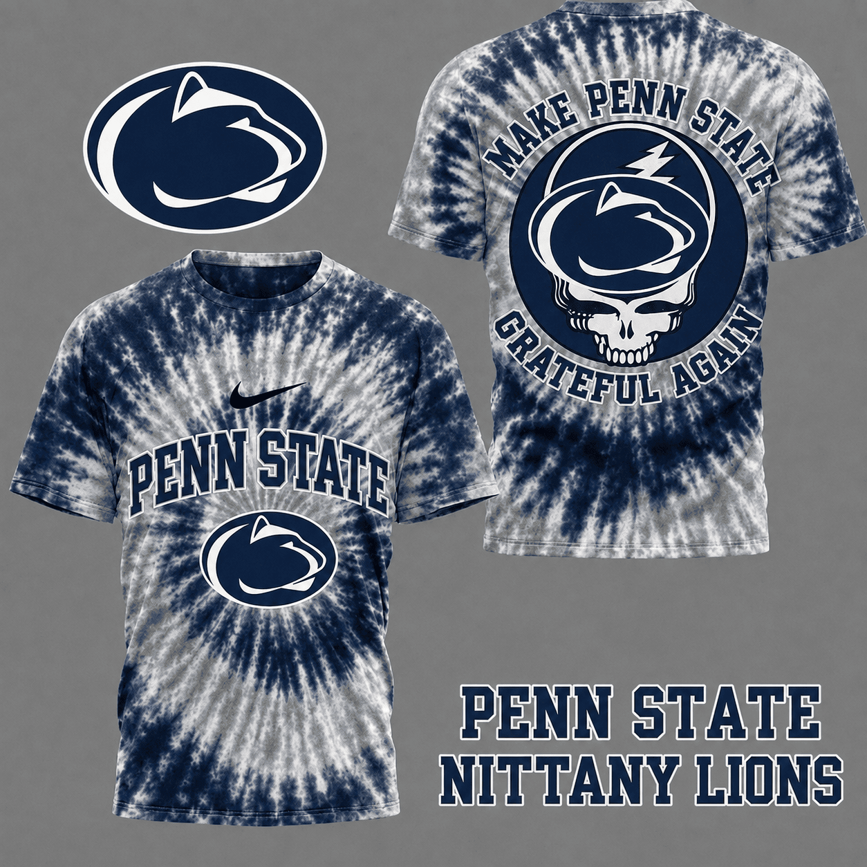 Penn State Nittany Lions | Premium NCAA Grateful Again 3D Shirt NY