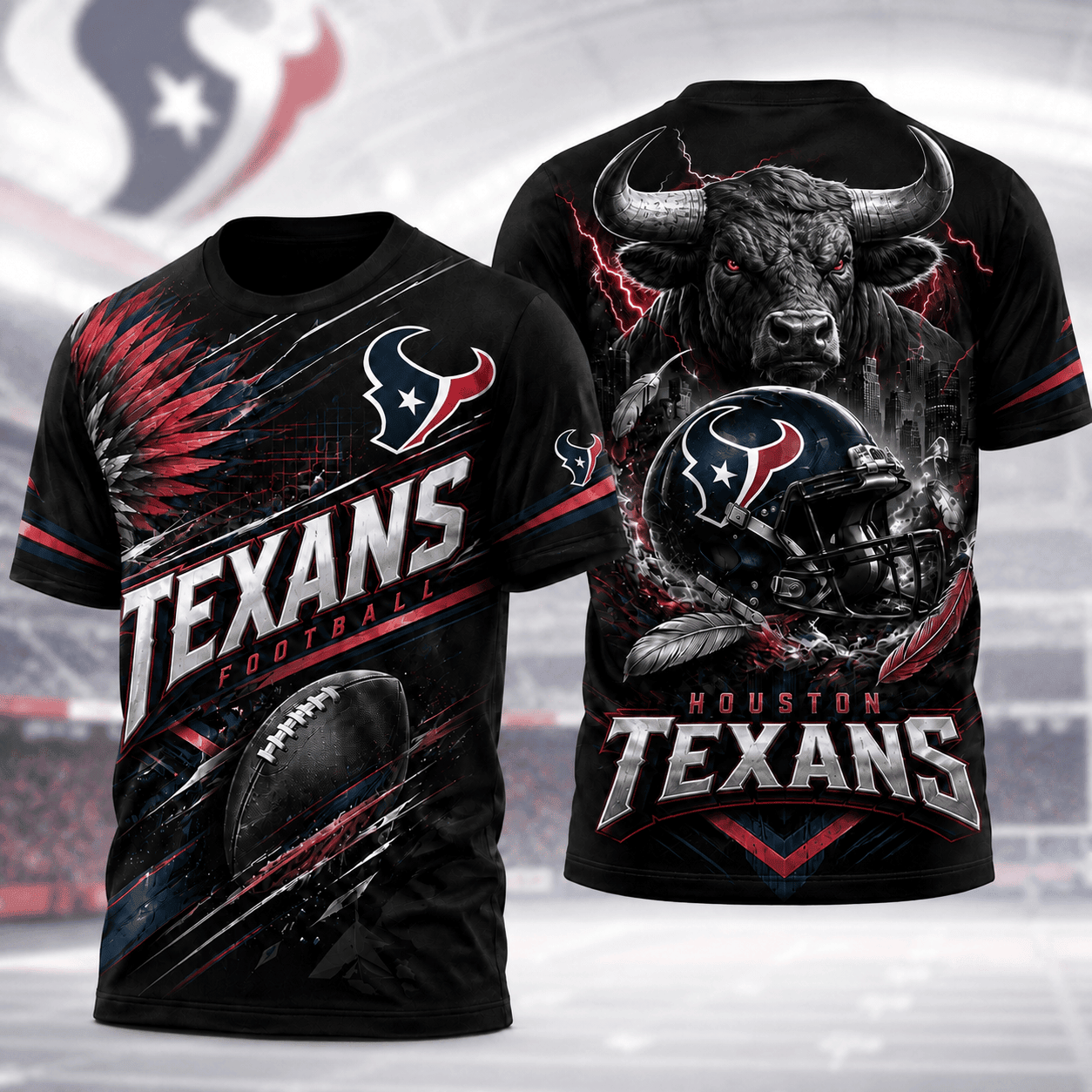 Houston Texans | Premium NFL 3D Shirt For American Football Fans And Game Day Lovers NNK