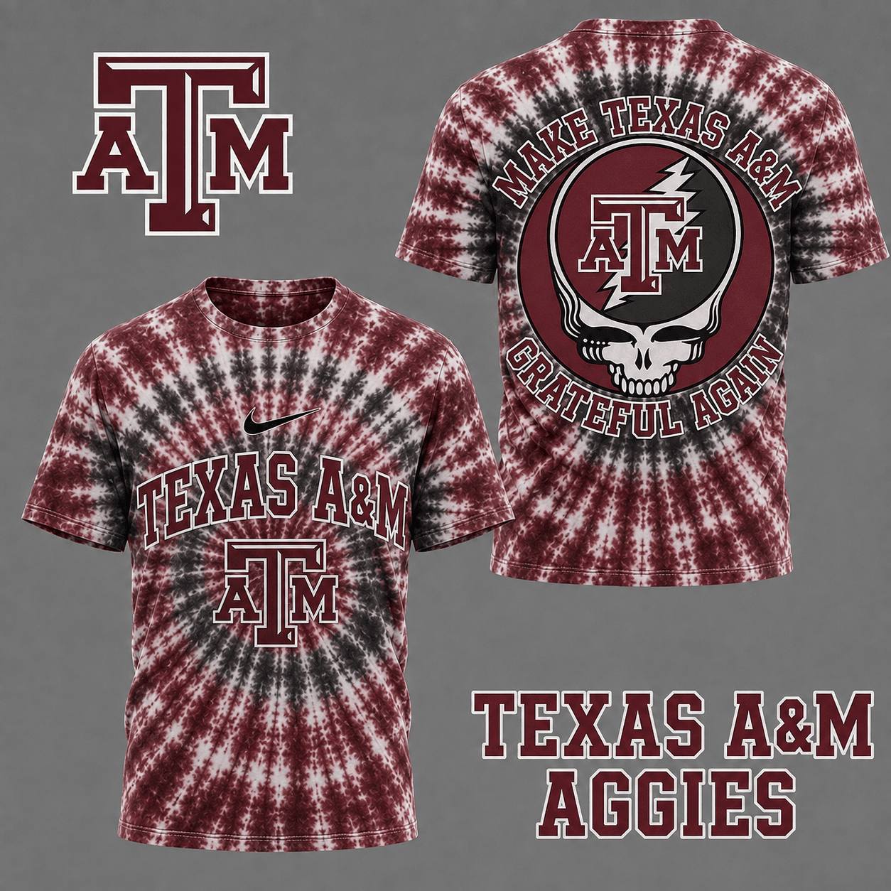 Texas A&M Aggies | Premium NCAA Grateful Again 3D Shirt NY