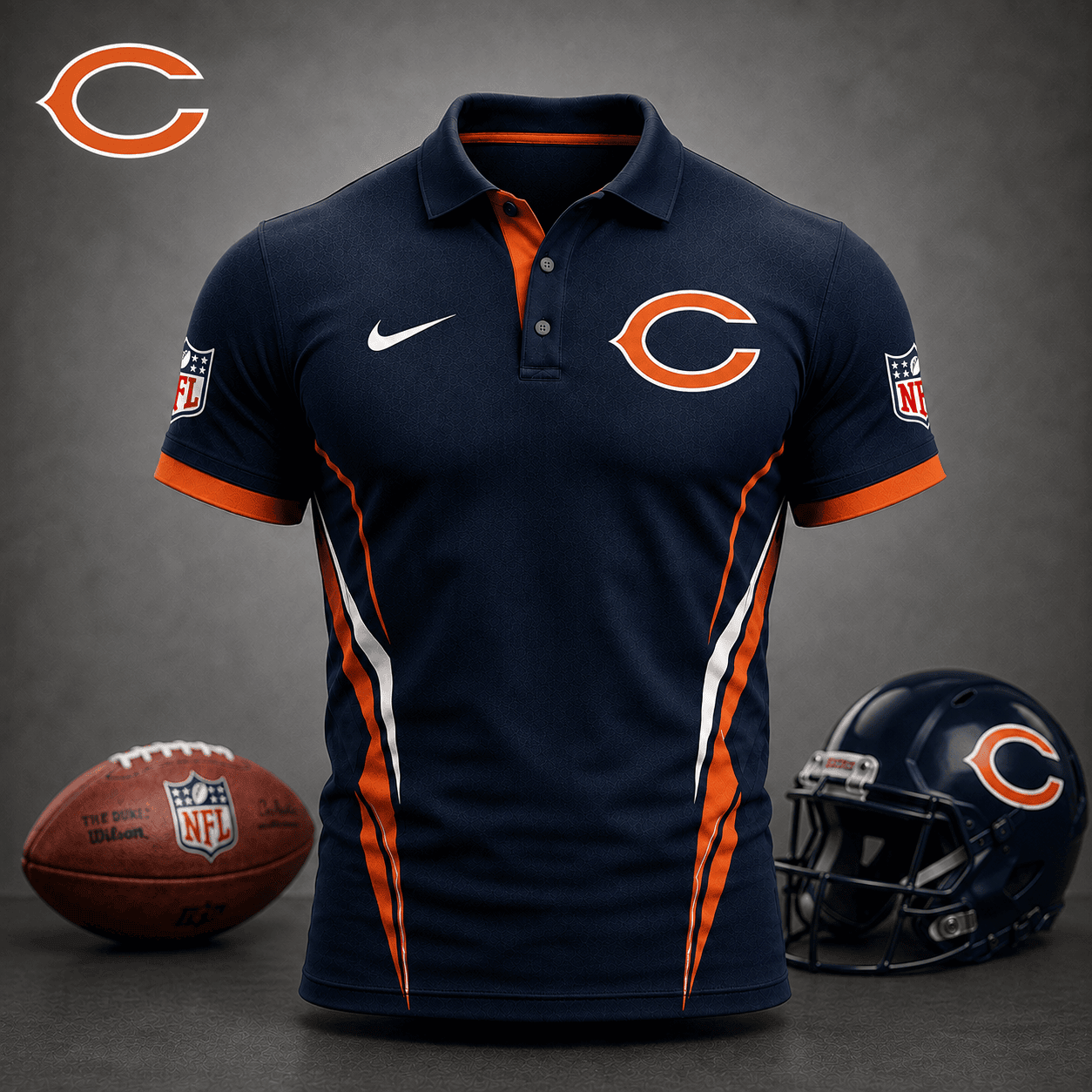 Chicago Bears | Premium NFL Classic Football Polo NY