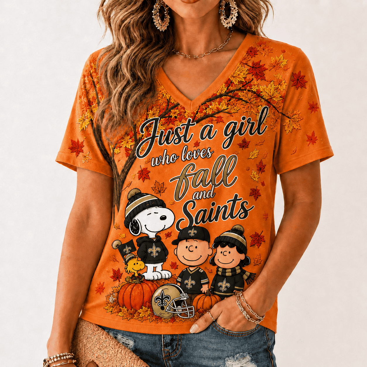 New Orleans Saints | Premium NFL Fall Season V-Neck TD