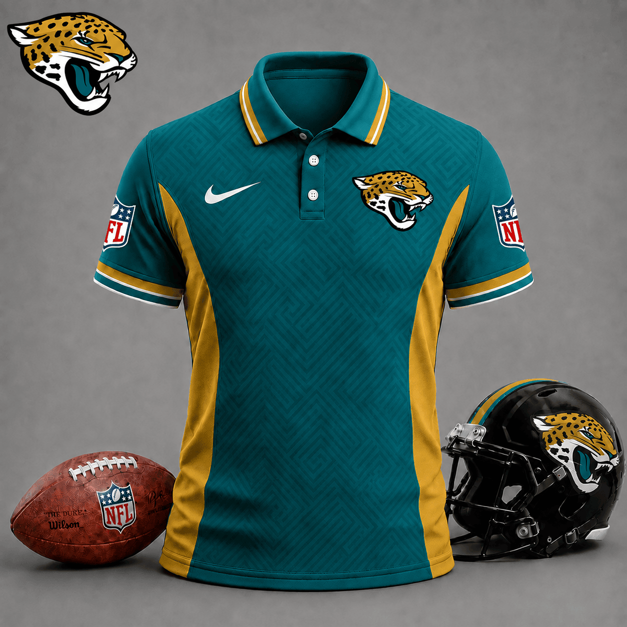 Jacksonville Jaguars | Premium NFL Tonal Labyrinth Polo NY