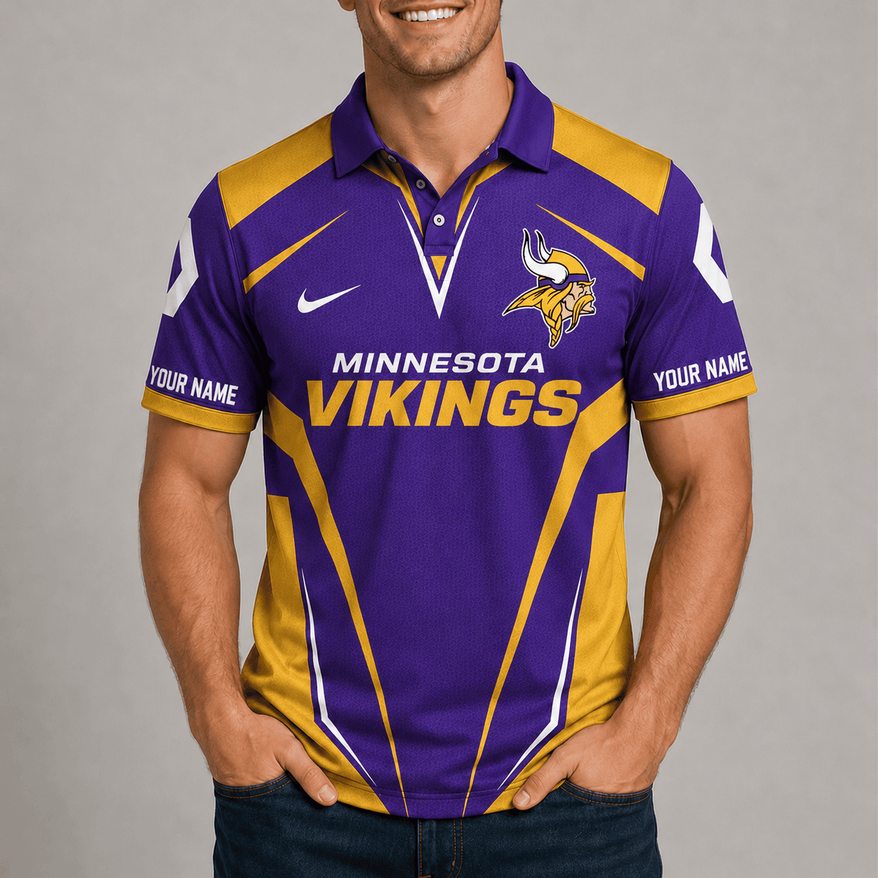 Minnesota Vikings | Premium NFL Team Performance Polo TD