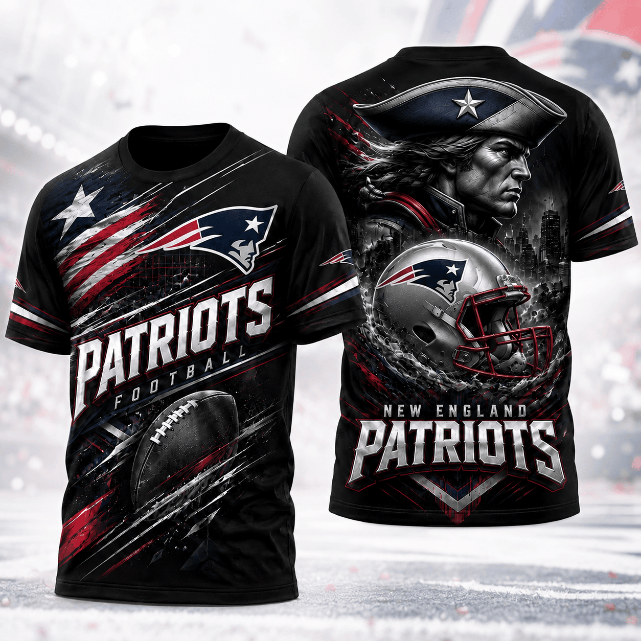 New England Patriots | Premium NFL 3D Shirt For American Football Fans And Game Day Lovers NNK
