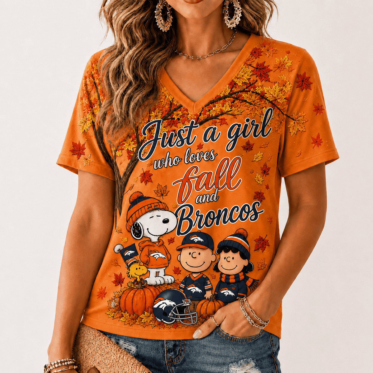 Denver Broncos | Premium NFL Fall Season V-Neck TD