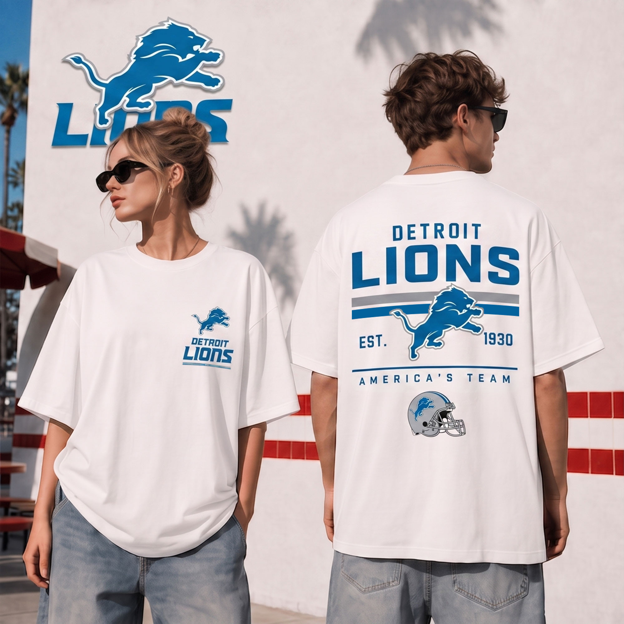 Detroit Lions | Premium NFL All American Football 3D Shirt NTH1