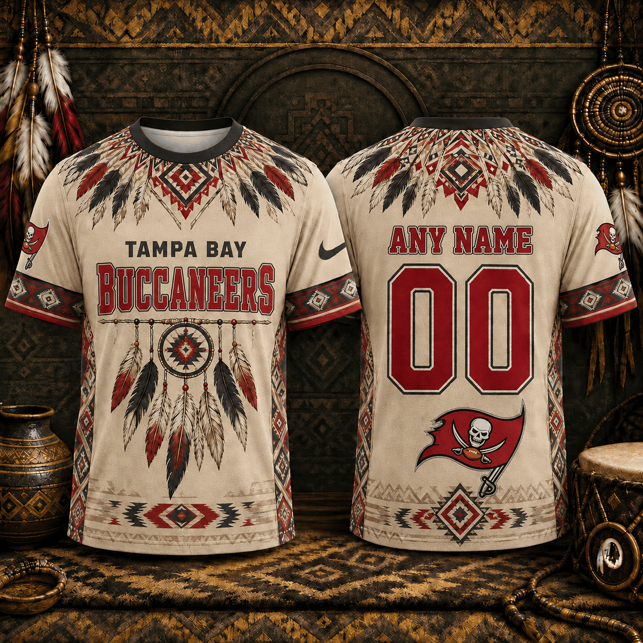 Tampa Bay Buccaneers | Premium NFL Native American Heritage 3D Shirt NY