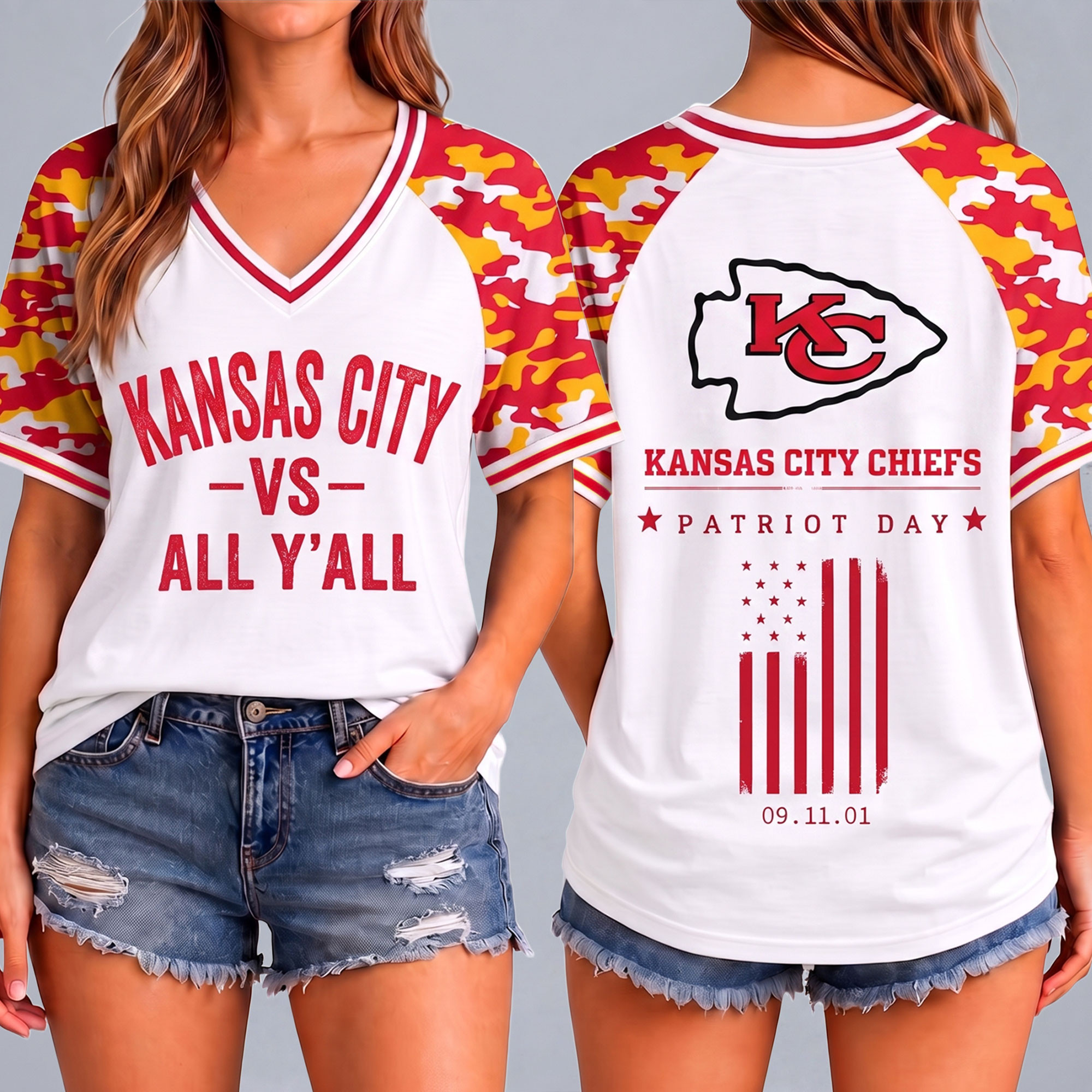 Kansas City Chiefs | Premium NFL United We Stand V-Neck NTH1