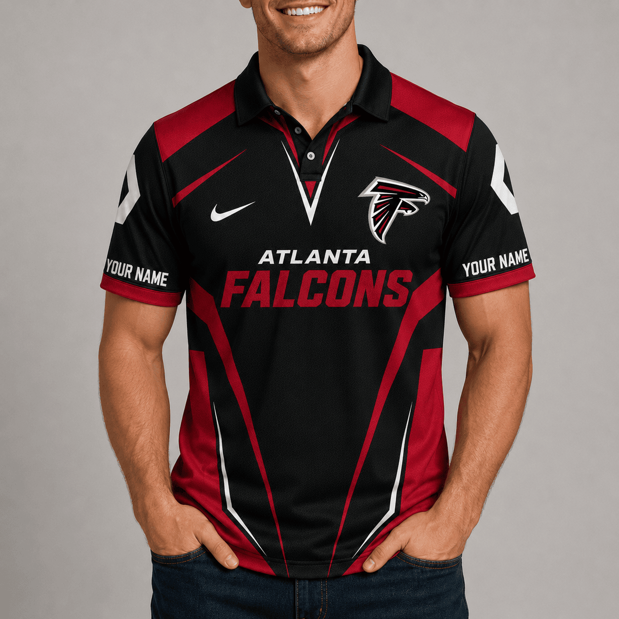 Atlanta Falcons | Premium NFL Team Performance Polo TD