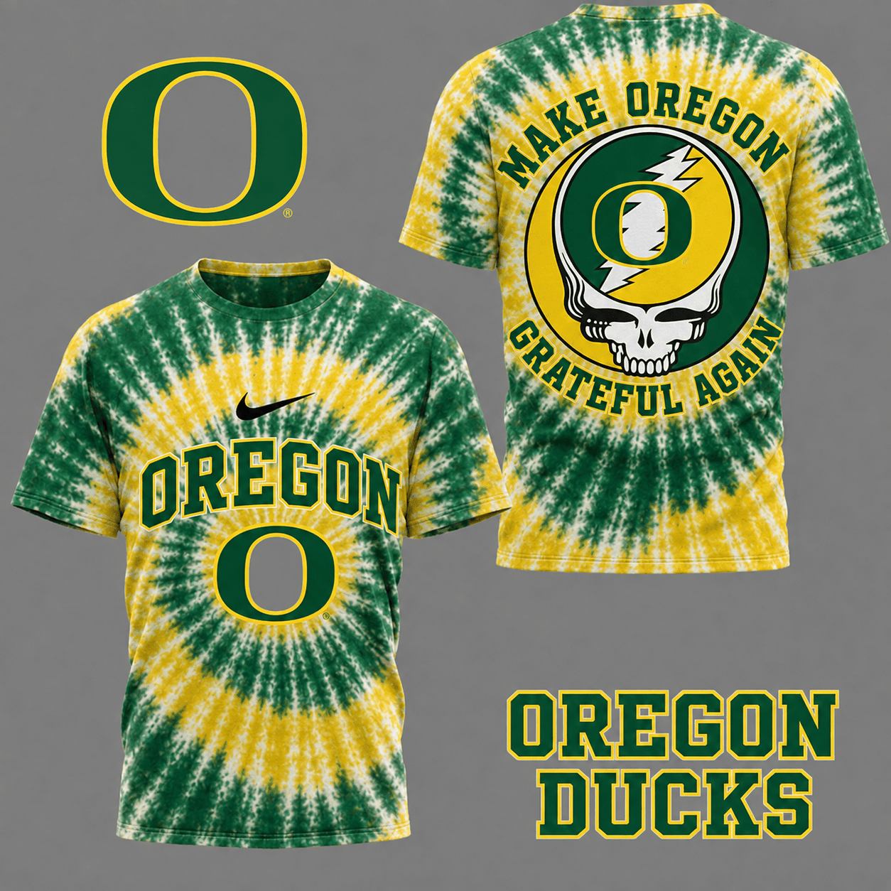 Oregon Ducks | Premium NCAA Grateful Again 3D Shirt NY