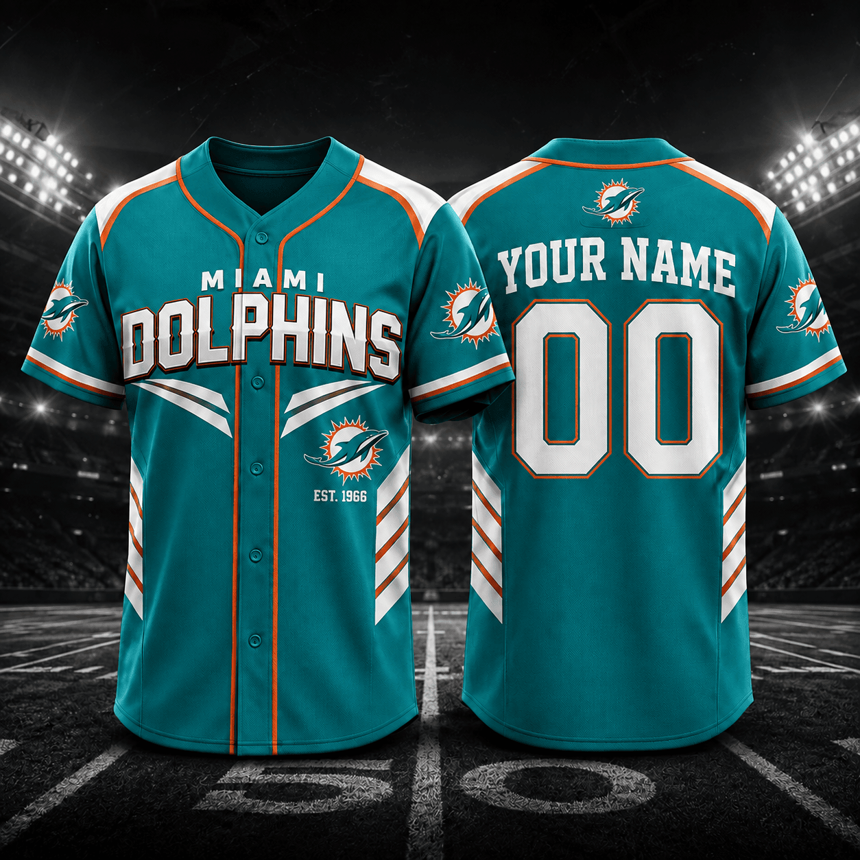 Miami Dolphins | Premium NFL Custom Name and Number Jersey NPL