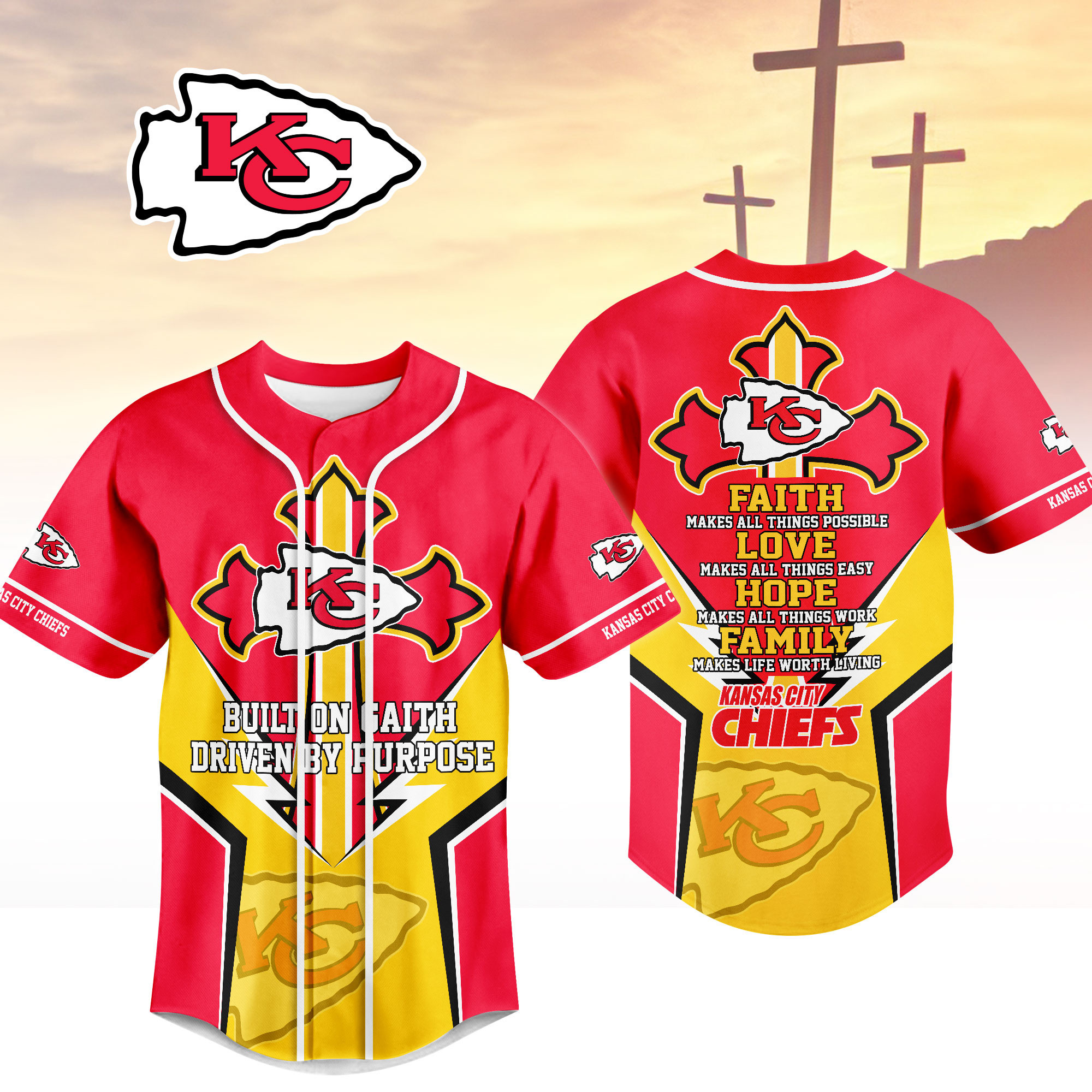 Kansas City Chiefs | Premium Blessed Beyond The Score Jersey NTH1