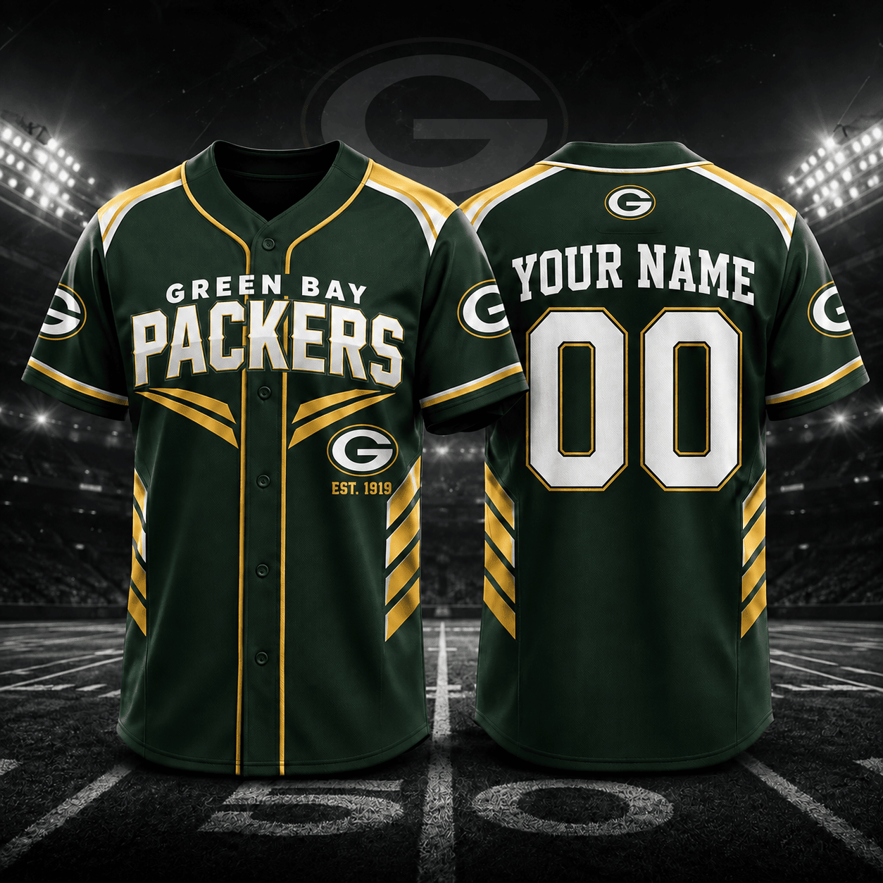Green Bay Packers | Premium NFL Custom Name and Number Jersey NPL