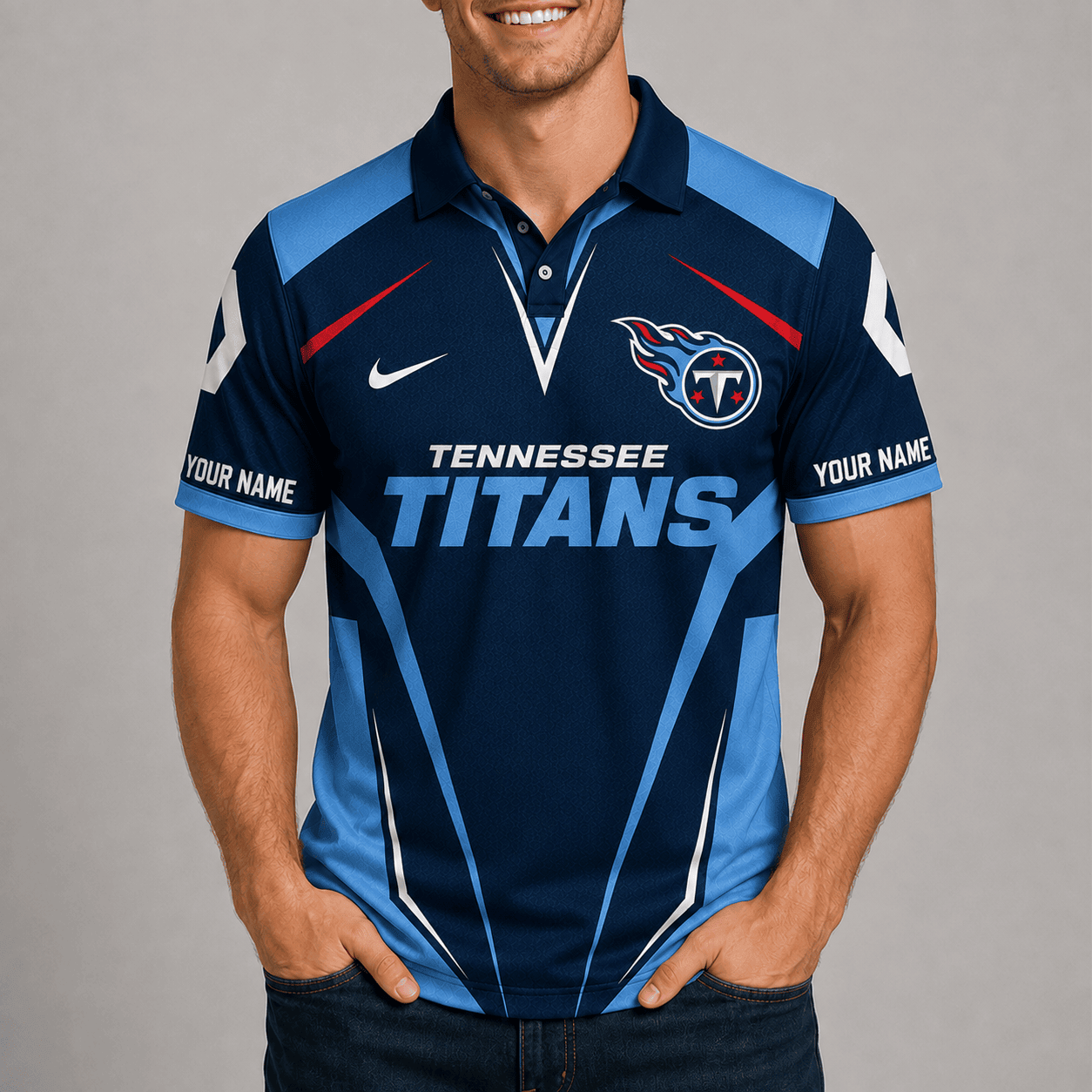 Tennessee Titans | Premium NFL Team Performance Polo TD