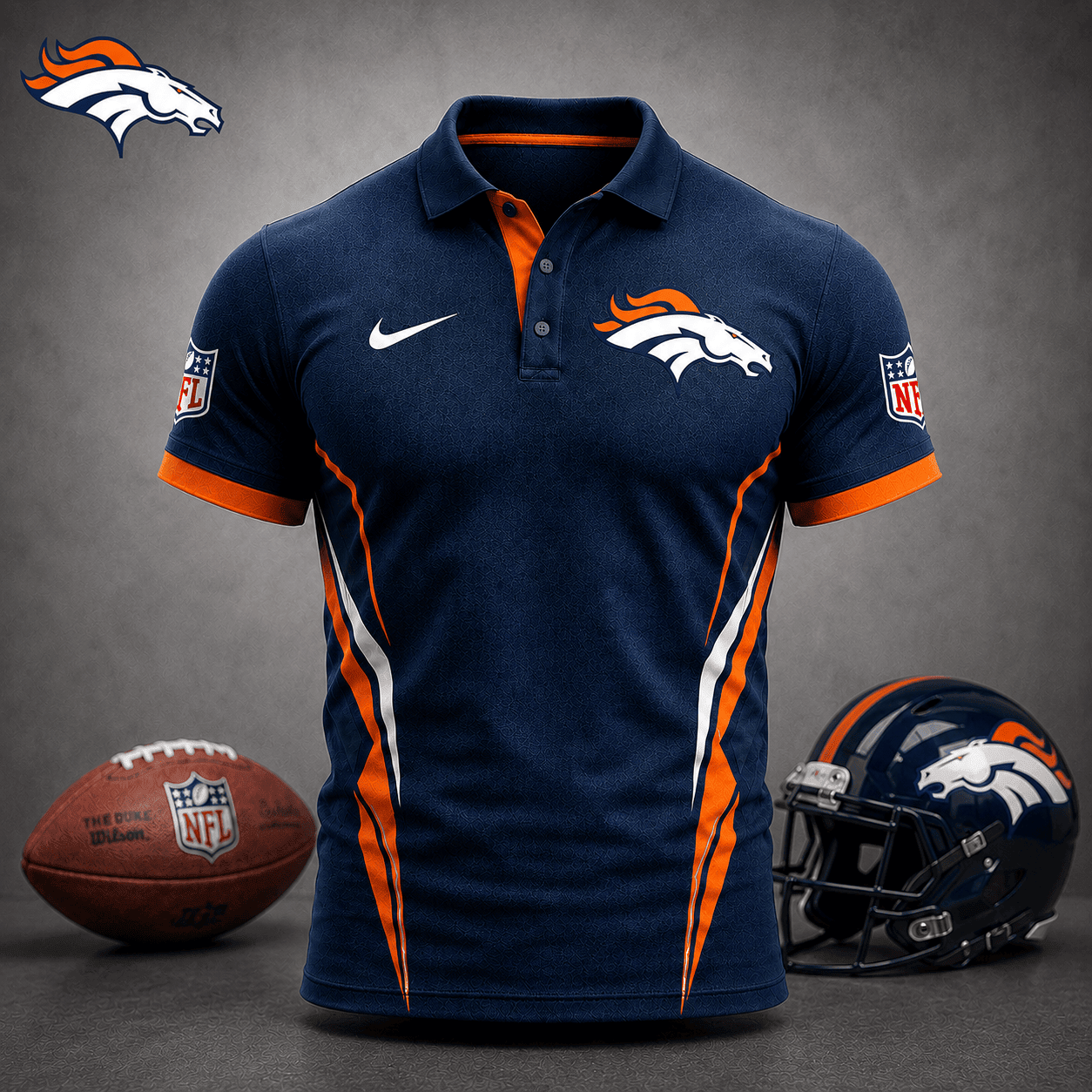Denver Broncos | Premium NFL Classic Football Polo NY