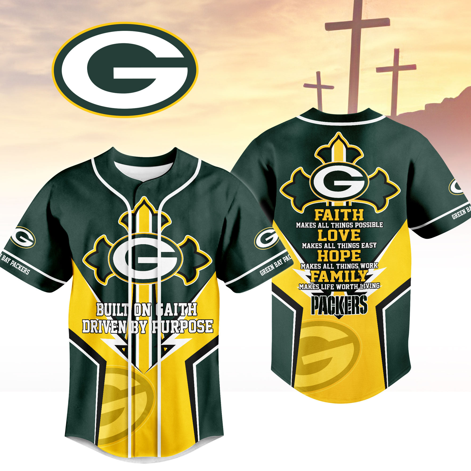 Green Bay Packers | Premium Blessed Beyond The Score Jersey NTH1