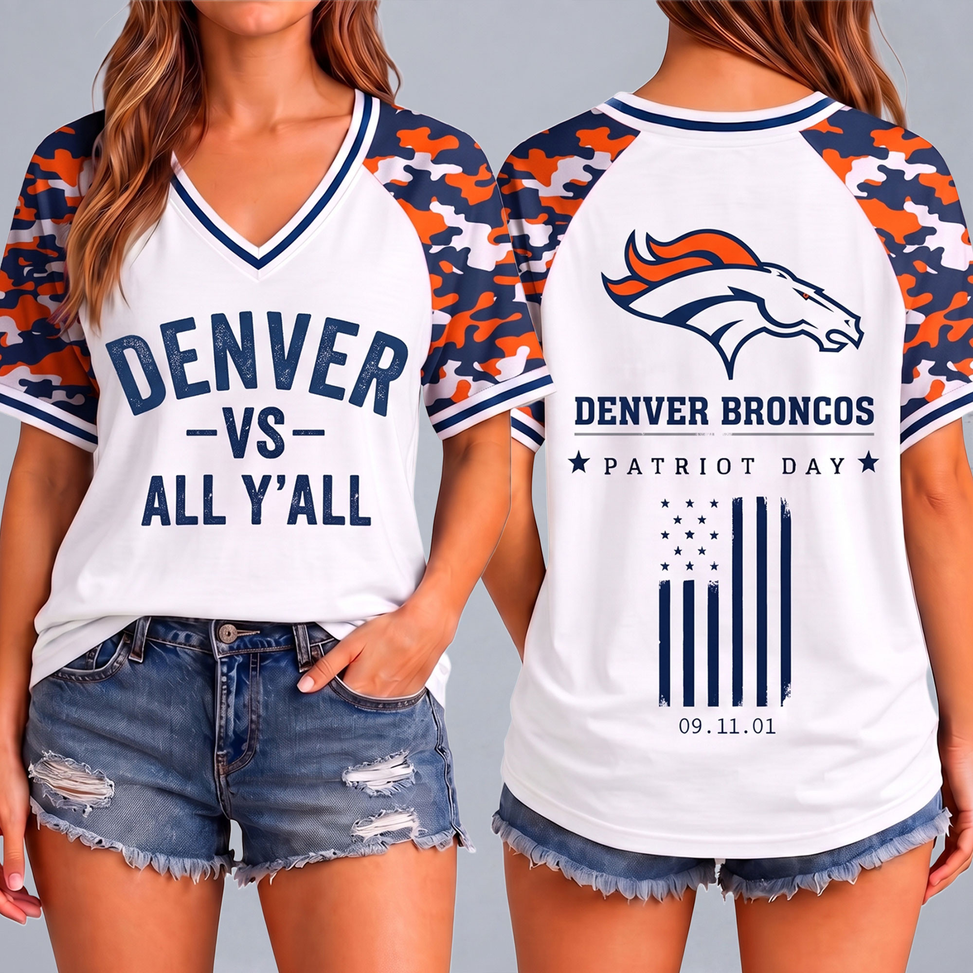 Denver Broncos | Premium NFL United We Stand V-Neck NTH1