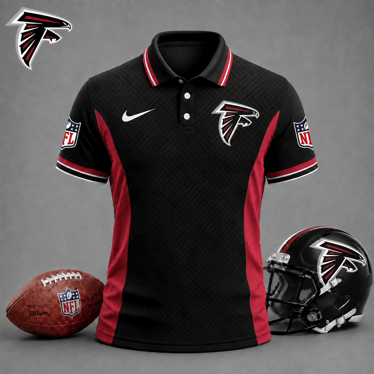 Atlanta Falcons | Premium NFL Tonal Labyrinth Polo NY